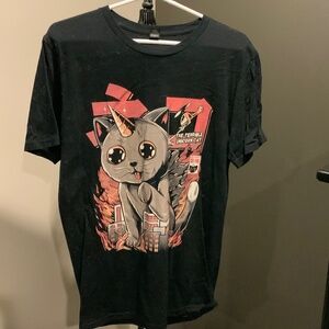 Y2K Unicorn cat shirt